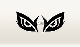 貓頭鷹,眼,動物