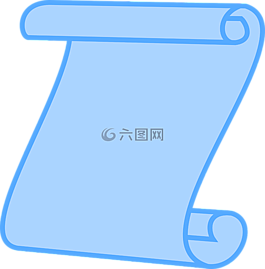 滾動,空白的紙,藍色