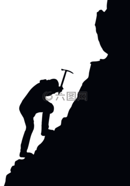 登山,攀登,男子