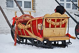 雪橇,休息,俄羅斯
