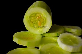 黃瓜,綠色,沙拉