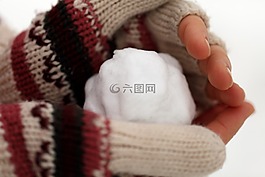 冷,手套,手