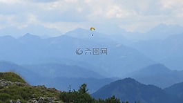 滑翔傘,飛,自由