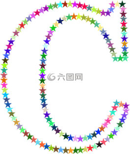 星星,多彩,棱柱形