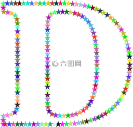 星星,多彩,棱柱形
