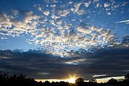 云,太陽,天空