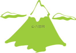 山,雪,云
