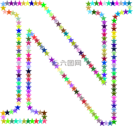 星星,多彩,棱柱形