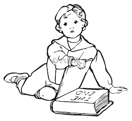 兒童閱讀,嬰兒,書