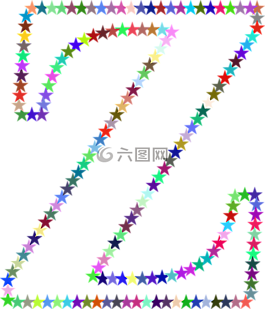 星星,多彩,棱柱形