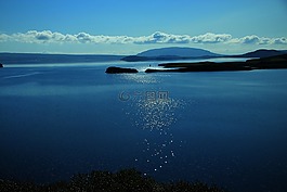 冰島,黎明,海