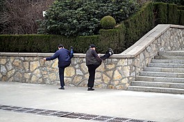伸展,拉伸,男子