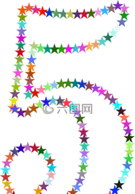 星星,多彩,棱柱形