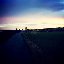 日出,morgenstimmung,天空