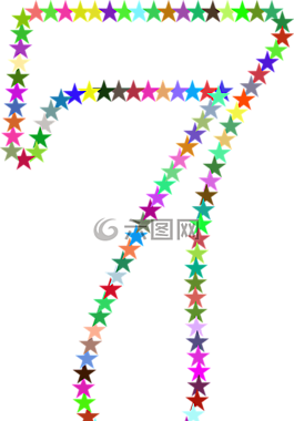 星星,多彩,棱柱形