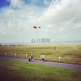 北海,海岸,海滩