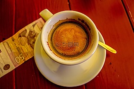 咖啡,熱,杯
