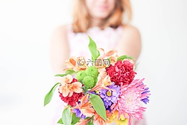 多彩,花,花束