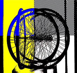 自行車,藝術(shù),a la lichtenstein