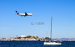 游艇,帆,海