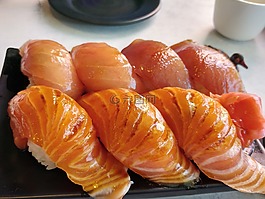 壽司,鮭魚,食物