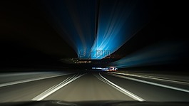 路,夜,石柱