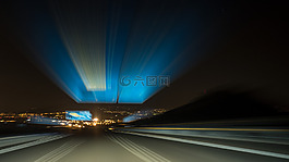 路,夜,石柱