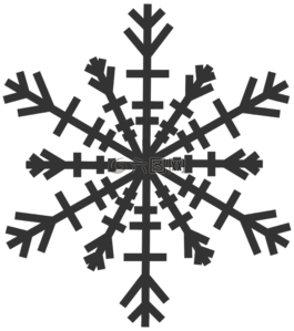 雪,片,灰色