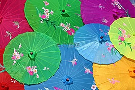 中國遮陽傘,屏幕,豐富多彩