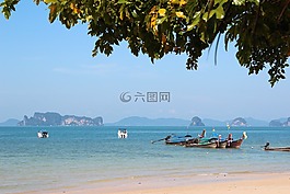 泰國,海灘,水