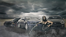 汽車,模型,黑