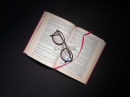 本書,讀取,眼鏡