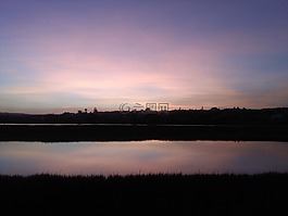 日落,美麗,自然