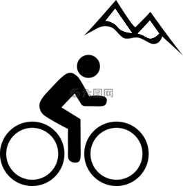 山,自行车,运动