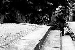 路,男子,人的