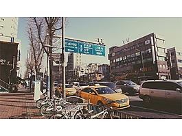 首爾,復(fù)古風(fēng),街景