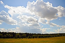 天空,云,夏天