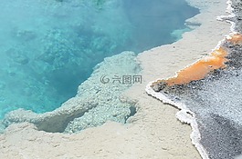 黑色池,西拇指,黃石公園