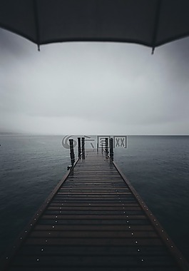 傘,橋,水