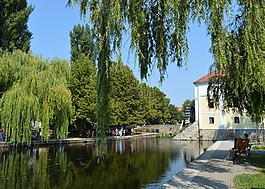 tapolca,磨房池塘,低湖