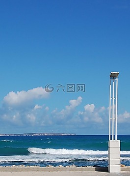 海,天空,云