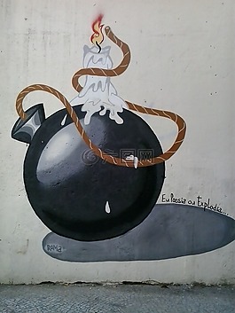 城市藝術(shù),炸彈,涂鴉