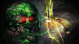 頭骨,男人,死亡