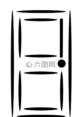 门,白,关闭