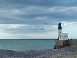 端口,燈塔,海