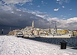 海,雪,冬天
