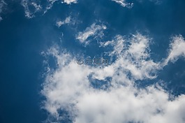 天空,云,藍色