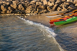 皮劃艇運動,海灘,岸