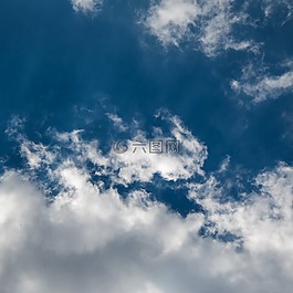 天空,云,藍色