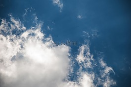 天空,云,藍色